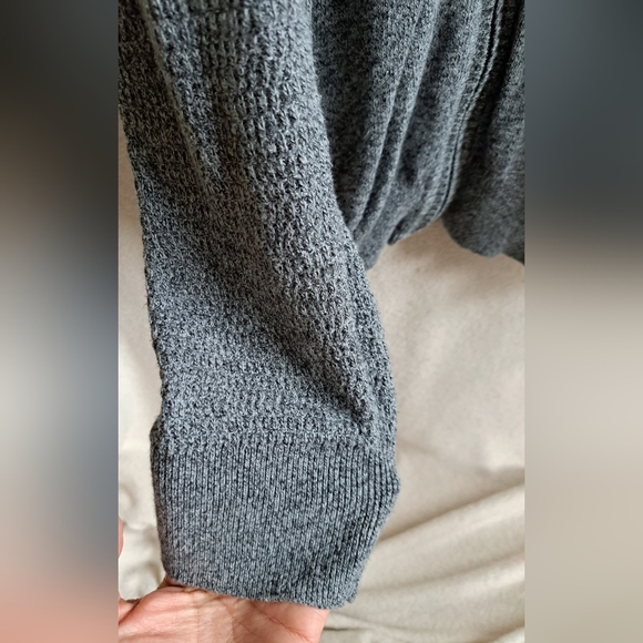 Men's Calvin Klein Full Body Zip-Up Grey Sweater - Picture 3 of 10